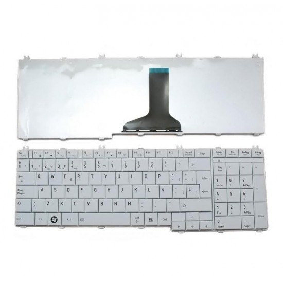 TECLADO ESPAÑOL TOSHIBA SATELLITE C655 SERIES | BLANCO TOSHIBA 02749M